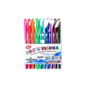 Statesman Ballpoint Colour Pens 10 Pack Vienna