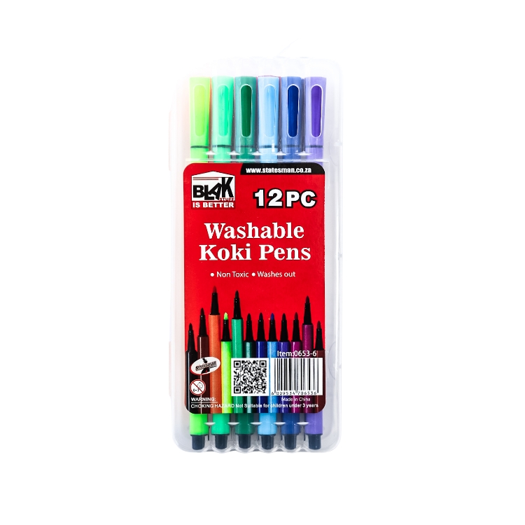Blak Brand Koki's Assorted Colours 12's - Ideal For Students & Adults - Special Offer !!!