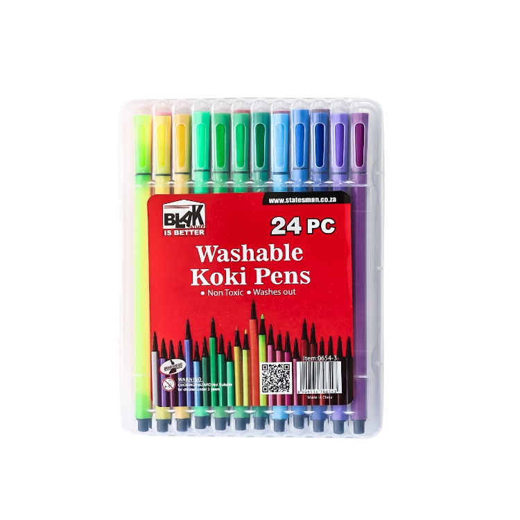 Blak Brand Koki’s Assorted Colours 24’s – Ideal For Students & Adults – Special Offer !!!