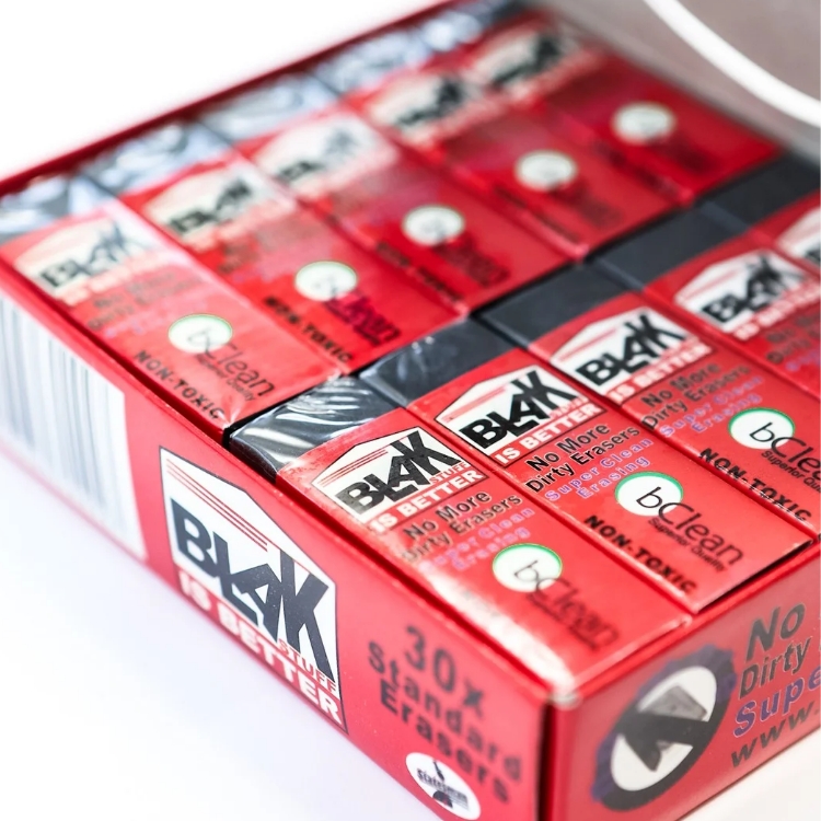 Blak Brand Erasers 30 Pack