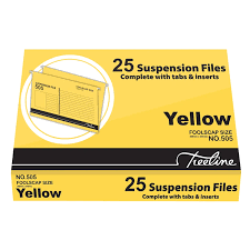 Treeline Fool Scrap Suspension Files Yellow Pack Of 25