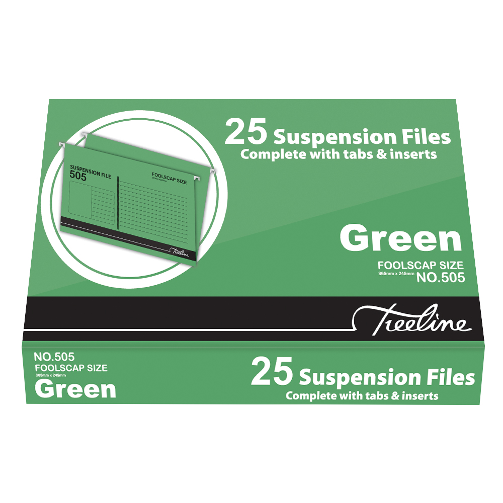 Treeline Fool Scrap Suspension Files Green Pack Of 25