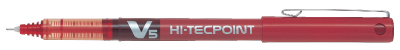 Pilot V5 Hi-Techpoint Red 0.5