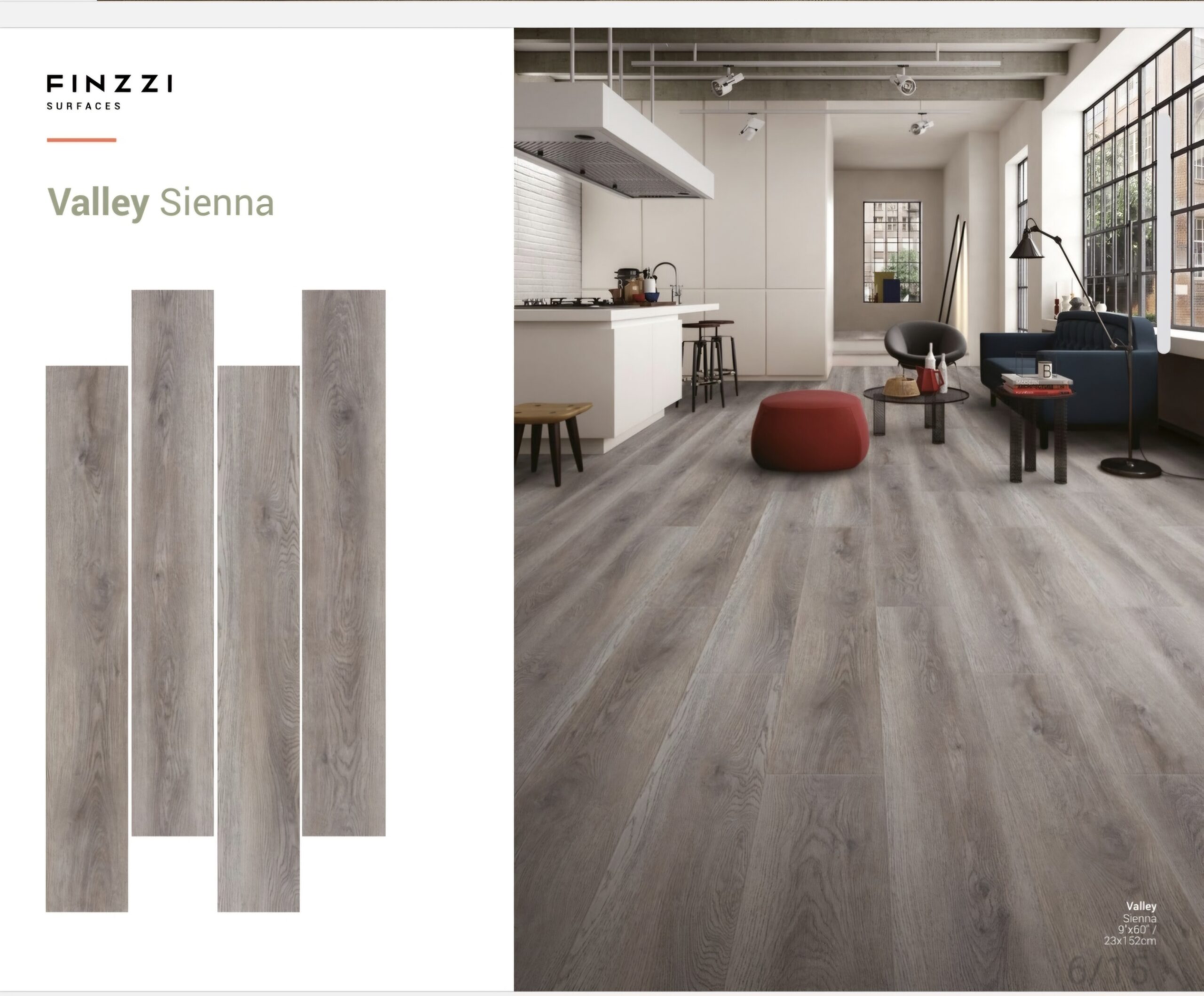Finzzi SPC Vinyl Flooring – Valley Sienna