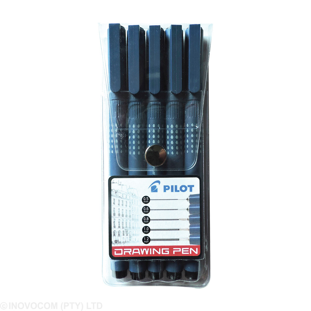 Pilot SWN Drawing Pen Wallet of 5