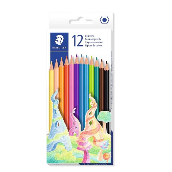 Staedtler Hexagonal Colour Pencils 12's